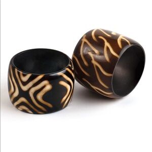 Wood bangle brackets (set of 2)
